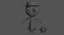 Cute Zombie Wooden Doll Florist