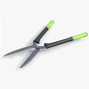 3D Bypass Pruning Shears model