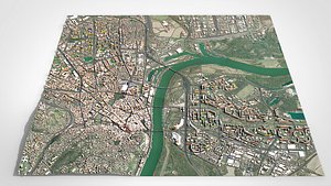 3D model Cityscape Bratislava Slovakia