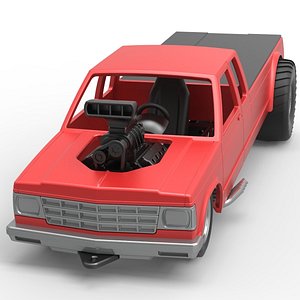 Pulling truck 2wd 2 Scale 1 to 25