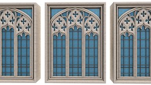 Gothic Window 3D model