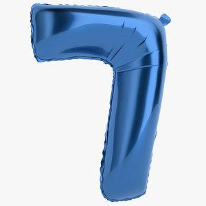 foil balloon digit 3D model