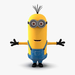 Tall Two Eyed Minion 3D Model