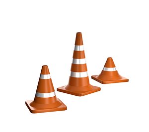 3D TRAFFIC CONE model