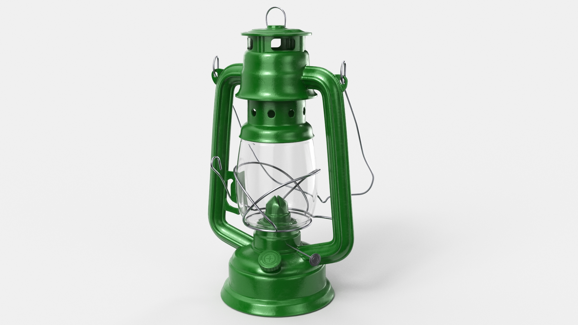 Oil Lamp Green PBR 3D TurboSquid 2155509
