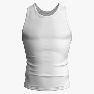 3D Tank Top Male 2v PBR