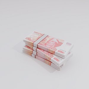 3D 100 Mexican Peso Currency