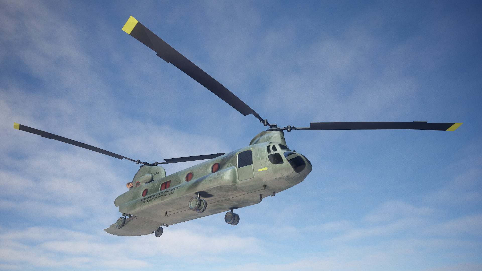 3D chinook ch-47 transport helicopter model - TurboSquid 1574738