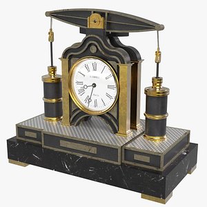 3D model Beam Engine French Industrial Clock