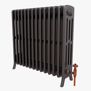 radiator cast iron 3d obj
