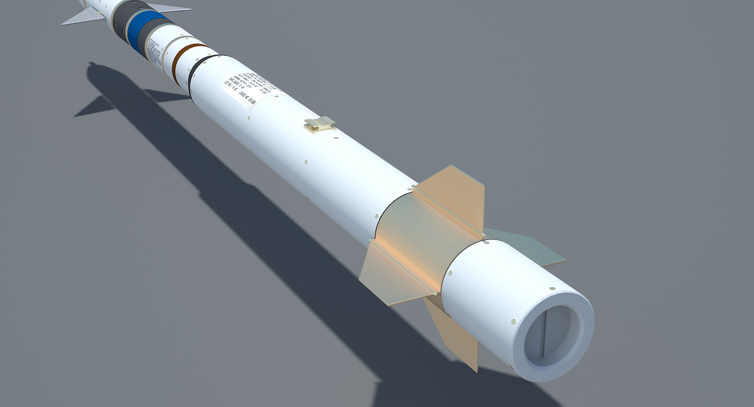 Rim-116 rolling airframe missile 3D model - TurboSquid 1224593