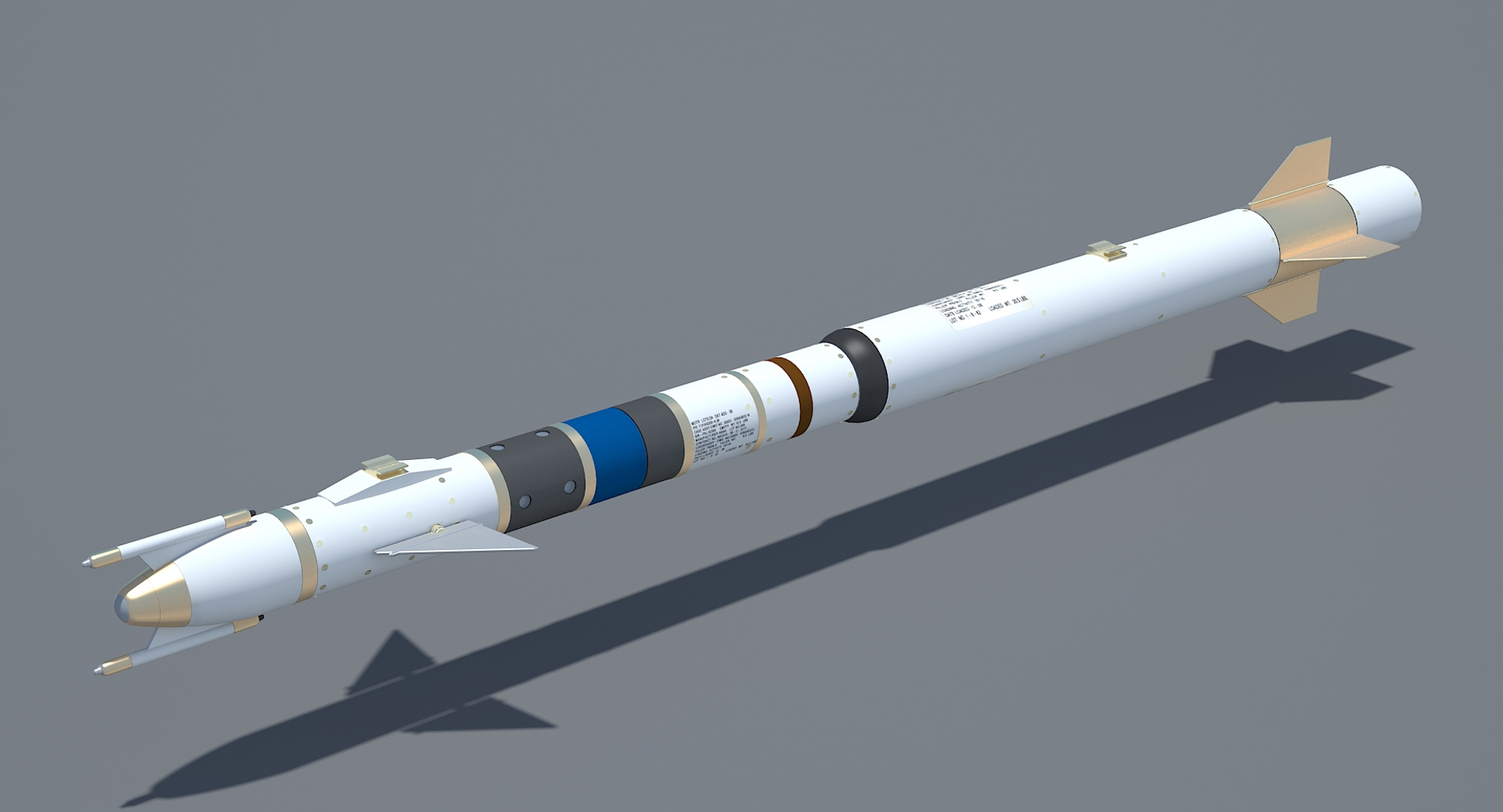 Rim-116 Rolling Airframe Missile 3D Model - TurboSquid 1224593