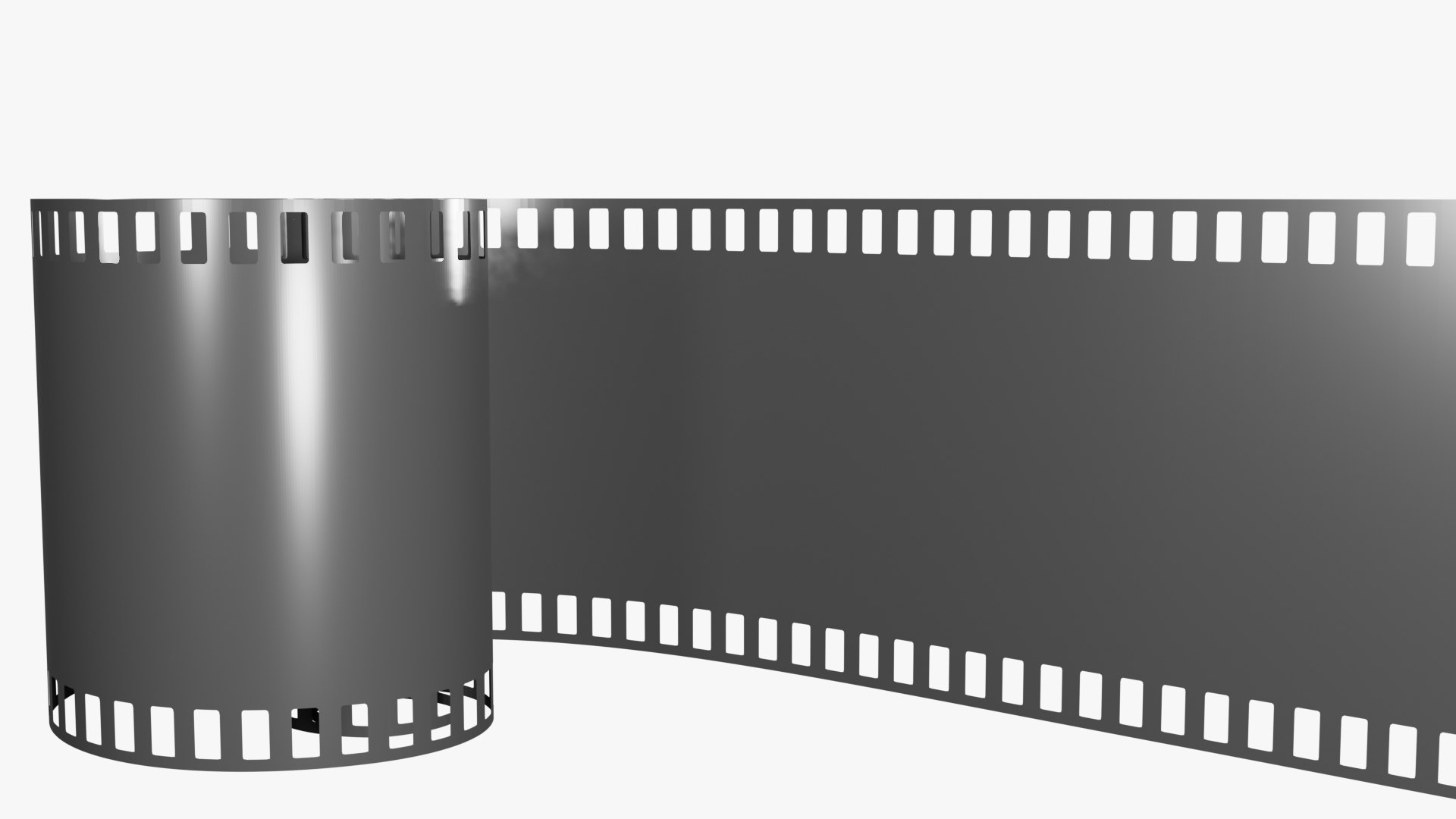 Unrolled Camera Roll With Space For Frames 3D Model - TurboSquid 2173715