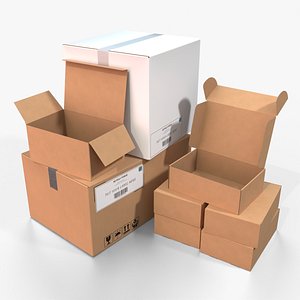 Cardboard Box Collection - Core Shape Mix