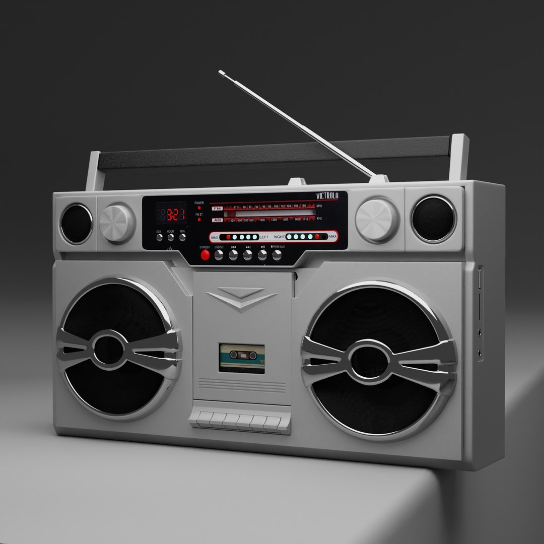 Boombox Victrola 80s 3d Model - Turbosquid 2080846