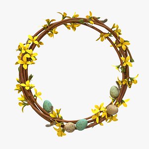 3D easter wreath