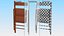 3D Folding Chairs Closed Collection