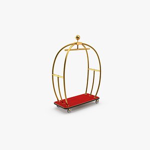 3d model hotel cart