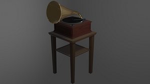 1920s Gramophone 3D