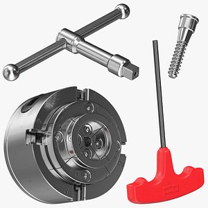 Self Centering Four Jaw Lathe Chuck Set