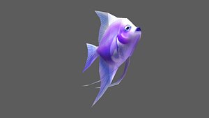 angelfish fish 3D