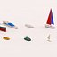 3d max cartoon ships boats pack