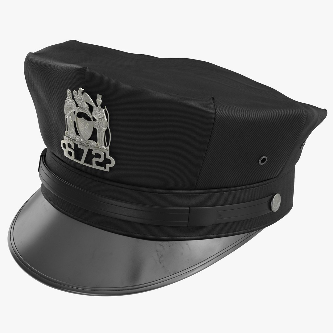 New York Police Hat 3D model preview