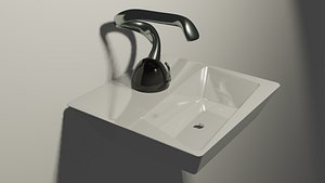 3D Basin Tap OBJ and BLEND