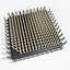 processor computer chip 3d model