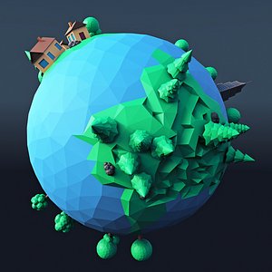 3D cartoon planet 3
