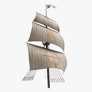 sailing ship main mast 3d max
