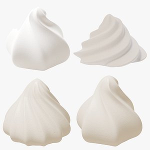 3D Whipped Cream Collection model