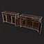3D model Rustic Cabinet and Drawer