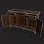 3D model Rustic Cabinet and Drawer