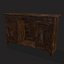 3D model Rustic Cabinet and Drawer