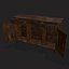 3D model Rustic Cabinet and Drawer