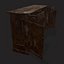 3D model Rustic Cabinet and Drawer
