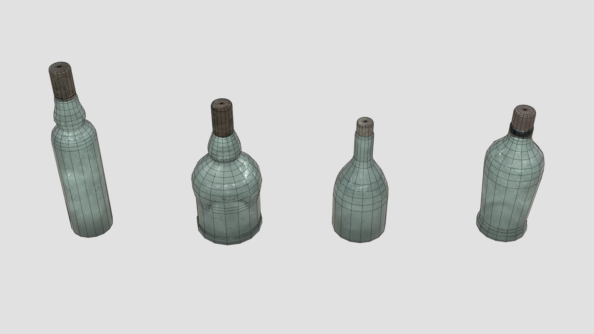Old Bottles 3D model https://p.turbosquid.com/ts-thumb/Yi/NjVfKm/Q1/wire_0004/jpg/1626181895/1920x1080/fit_q87/c83372970908e37096063a9cbee8db4a97a174ab/wire_0004.jpg