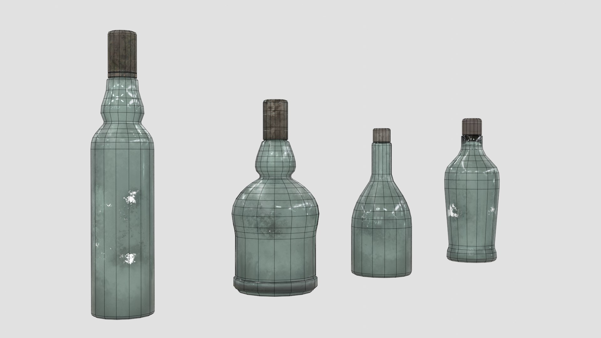 Old Bottles 3D model https://p.turbosquid.com/ts-thumb/Yi/NjVfKm/eK/wire_0006/jpg/1626181898/1920x1080/fit_q87/a6a46c36abb46bae09377a1e66fb4ba4888ae5f7/wire_0006.jpg