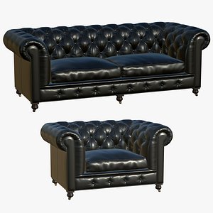 Leather Chesterfield Single And Double