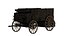3D Wooden Wagon low polygon