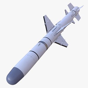 Atmaca anti-ship missile 3D model