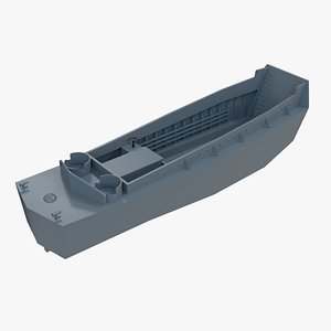 LCVP Landing Craft  vehicle personnel WWII Military Boat  PBR Game Ready 3D Model