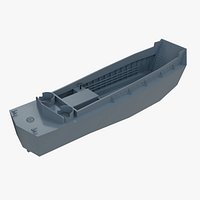LCVP Landing Craft  vehicle personnel WWII Military Boat  PBR Game Ready 3D Model