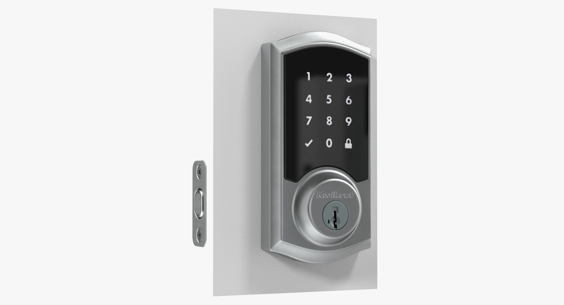 Touchscreen Smart Wireless Lock 3D model preview