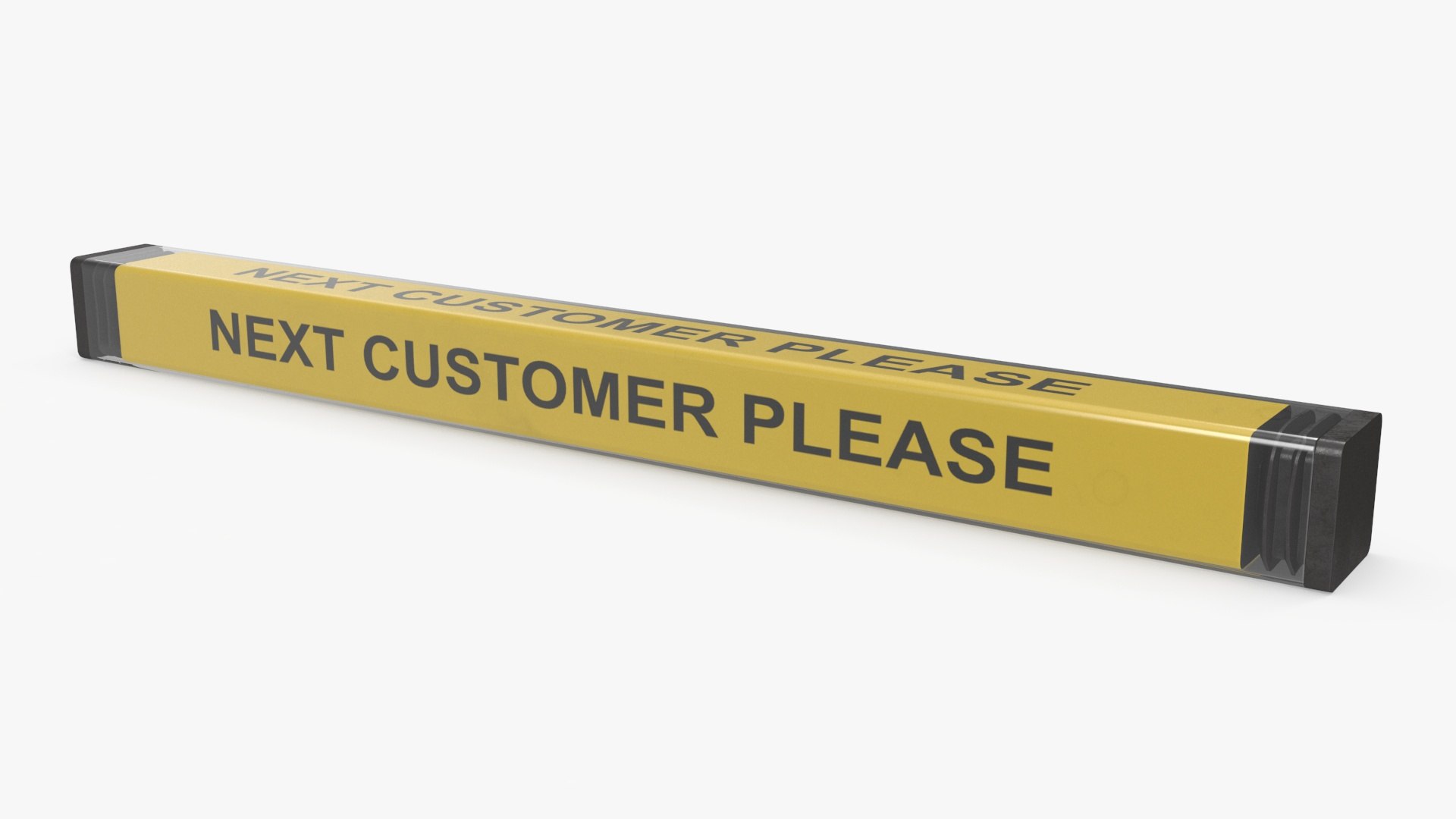 Retail Checkout Counter Divider 3D model preview