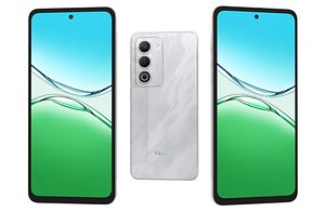 3D model OPPO A5 5G Mist White 2025 Low Poly