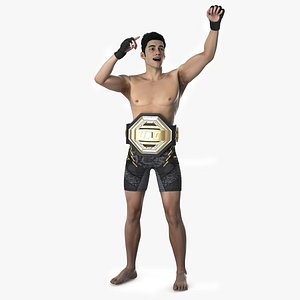 UFC MMA Fighter Wins Animated Fur Rigged