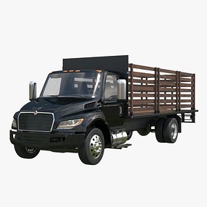 International MV 2023 Stake Flatbed 3D model
