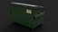 3D Overfilled Garbage Dumpster